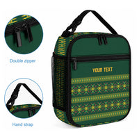 Custom Women’s Cricket Guyana Floral Series Lunch Bag Rainforest Floral Geometry Motif