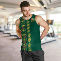 Custom Women’s Cricket Guyana Floral Series Men Tank Top Rainforest Floral Geometry Motif