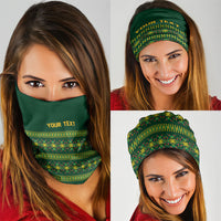 Custom Women’s Cricket Guyana Floral Series Neck Gaiter Rainforest Floral Geometry Motif