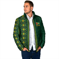 Custom Women’s Cricket Guyana Floral Series Padded Jacket Rainforest Floral Geometry Motif