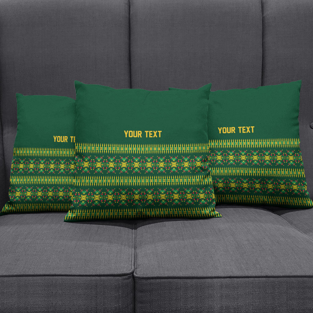 Custom Women’s Cricket Guyana Floral Series Pillow Cover Rainforest Floral Geometry Motif