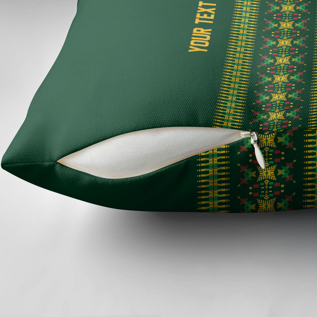 Custom Women’s Cricket Guyana Floral Series Pillow Cover Rainforest Floral Geometry Motif