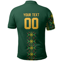 Custom Women’s Cricket Guyana Floral Series Polo Shirt Rainforest Floral Geometry Motif