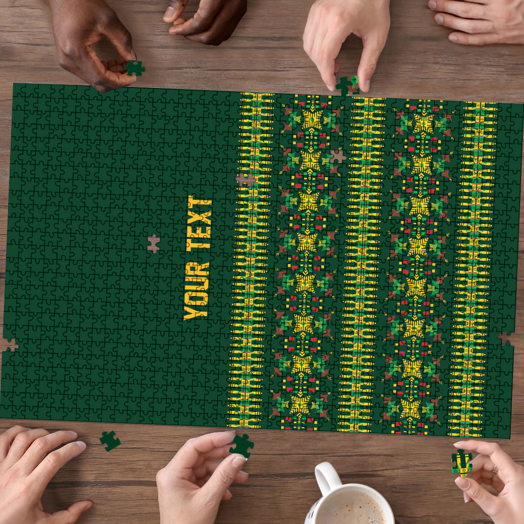 Custom Women’s Cricket Guyana Floral Series Puzzle Rainforest Floral Geometry Motif