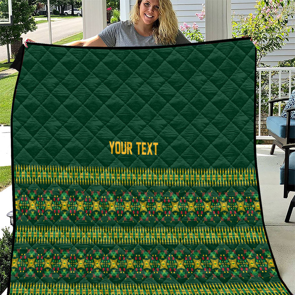 Custom Women’s Cricket Guyana Floral Series Quilt Rainforest Floral Geometry Motif