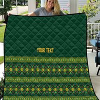 Custom Women’s Cricket Guyana Floral Series Quilt Rainforest Floral Geometry Motif