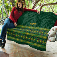 Custom Women’s Cricket Guyana Floral Series Quilt Rainforest Floral Geometry Motif
