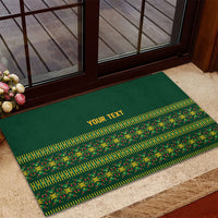 Custom Women’s Cricket Guyana Floral Series Rubber Doormat Rainforest Floral Geometry Motif
