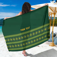 Custom Women’s Cricket Guyana Floral Series Sarong Rainforest Floral Geometry Motif