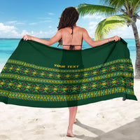 Custom Women’s Cricket Guyana Floral Series Sarong Rainforest Floral Geometry Motif