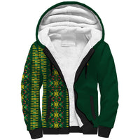 Custom Women’s Cricket Guyana Floral Series Sherpa Hoodie Rainforest Floral Geometry Motif