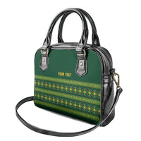 Custom Women’s Cricket Guyana Floral Series Shoulder Handbag Rainforest Floral Geometry Motif