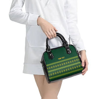 Custom Women’s Cricket Guyana Floral Series Shoulder Handbag Rainforest Floral Geometry Motif