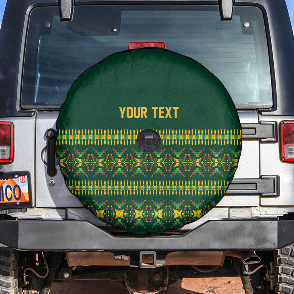 Custom Women’s Cricket Guyana Floral Series Spare Tire Cover Rainforest Floral Geometry Motif