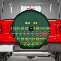 Custom Women’s Cricket Guyana Floral Series Spare Tire Cover Rainforest Floral Geometry Motif