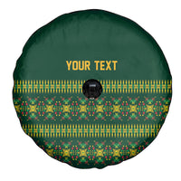 Custom Women’s Cricket Guyana Floral Series Spare Tire Cover Rainforest Floral Geometry Motif