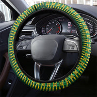 Women’s Cricket Guyana Floral Series Steering Wheel Cover Rainforest Floral Geometry Motif