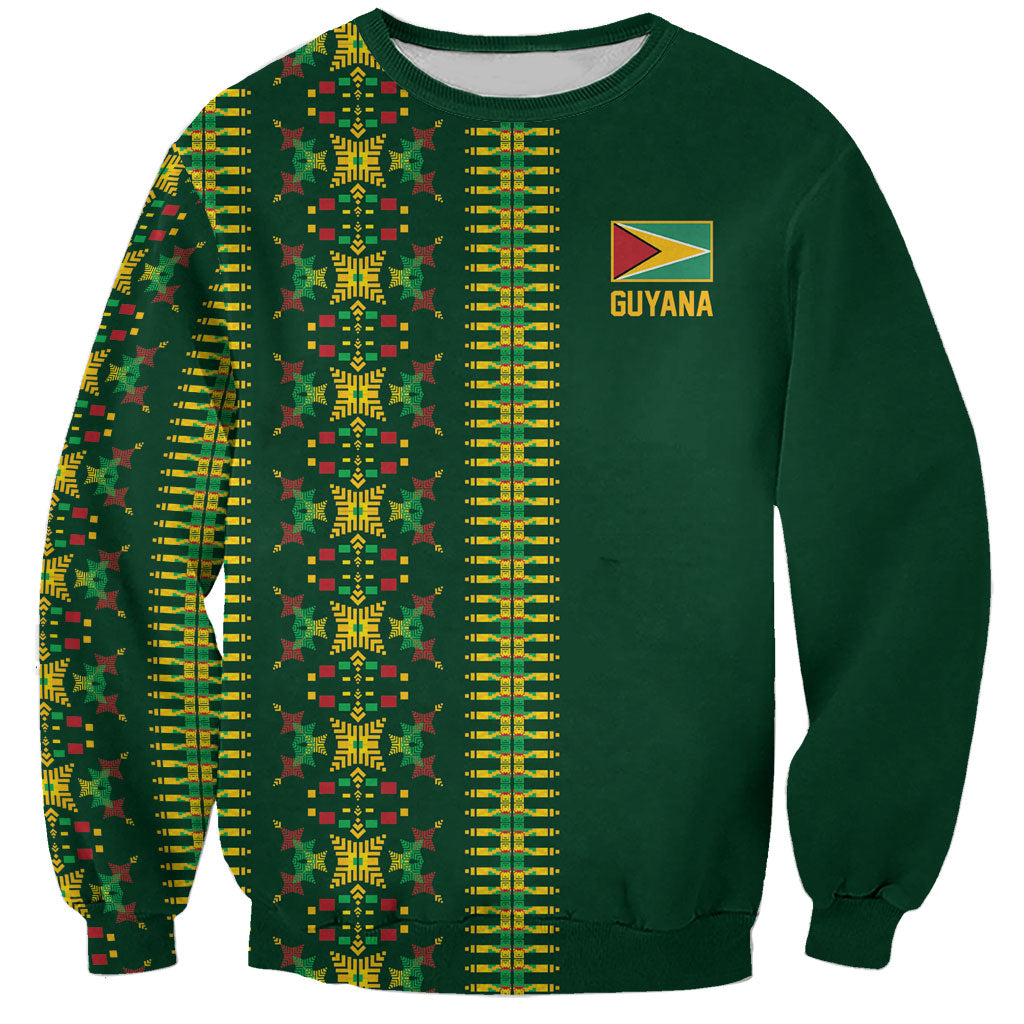 Custom Women’s Cricket Guyana Floral Series Sweatshirt Rainforest Floral Geometry Motif