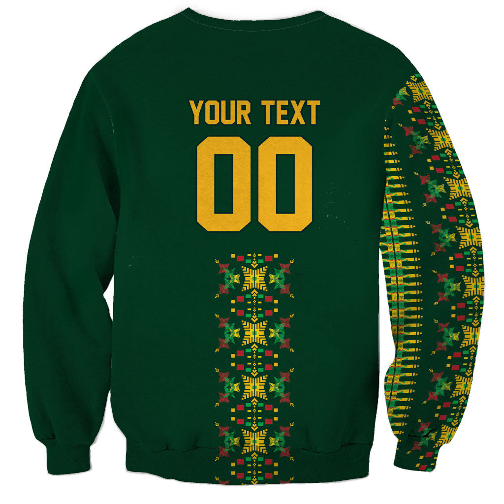 Custom Women’s Cricket Guyana Floral Series Sweatshirt Rainforest Floral Geometry Motif