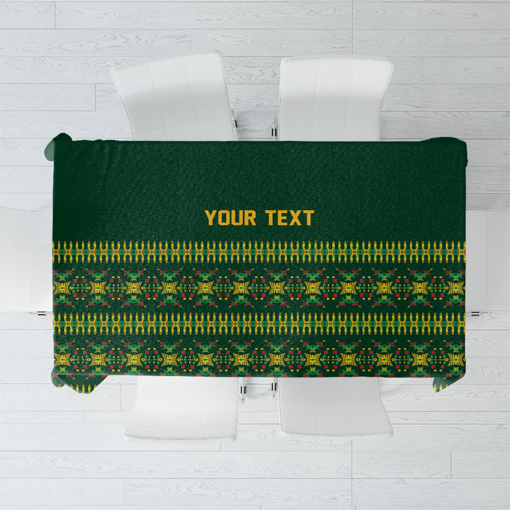 Custom Women’s Cricket Guyana Floral Series Tablecloth Rainforest Floral Geometry Motif