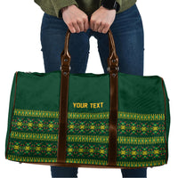 Custom Women’s Cricket Guyana Floral Series Travel Bag Rainforest Floral Geometry Motif