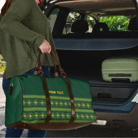 Custom Women’s Cricket Guyana Floral Series Travel Bag Rainforest Floral Geometry Motif