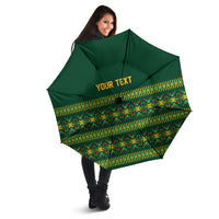 Custom Women’s Cricket Guyana Floral Series Umbrella Rainforest Floral Geometry Motif