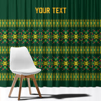 Custom Women’s Cricket Guyana Floral Series Window Curtain Rainforest Floral Geometry Motif