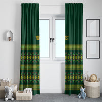 Custom Women’s Cricket Guyana Floral Series Window Curtain Rainforest Floral Geometry Motif
