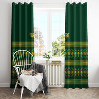Custom Women’s Cricket Guyana Floral Series Window Curtain Rainforest Floral Geometry Motif