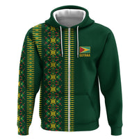 Custom Women’s Cricket Guyana Floral Series Zip Hoodie Rainforest Floral Geometry Motif