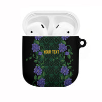 Custom Women’s Cricket Jamaica Floral Series AirPods Case Lignum Vitae Hummingbirds Geometric Ethnic