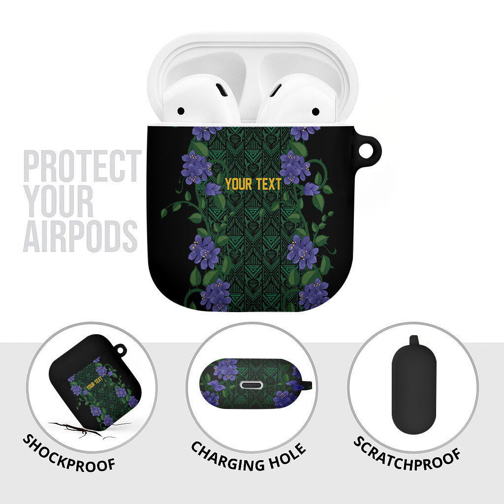 Custom Women’s Cricket Jamaica Floral Series AirPods Case Lignum Vitae Hummingbirds Geometric Ethnic