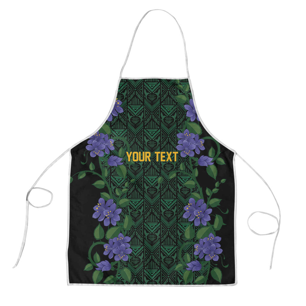 Custom Women’s Cricket Jamaica Floral Series Apron Lignum Vitae Hummingbirds Geometric Ethnic