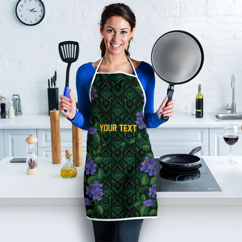 Custom Women’s Cricket Jamaica Floral Series Apron Lignum Vitae Hummingbirds Geometric Ethnic