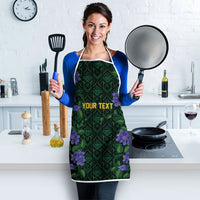 Custom Women’s Cricket Jamaica Floral Series Apron Lignum Vitae Hummingbirds Geometric Ethnic