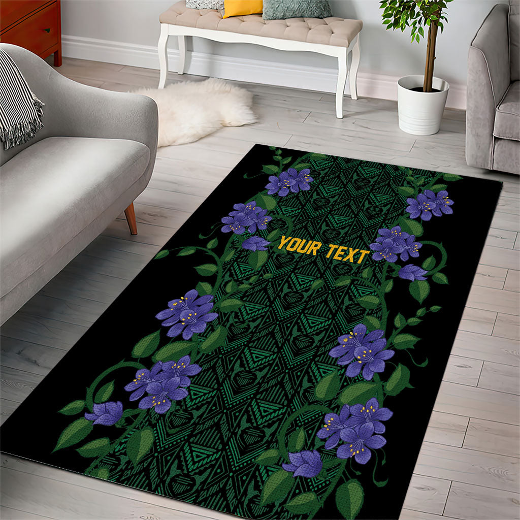 Custom Women’s Cricket Jamaica Floral Series Area Rug Lignum Vitae Hummingbirds Geometric Ethnic