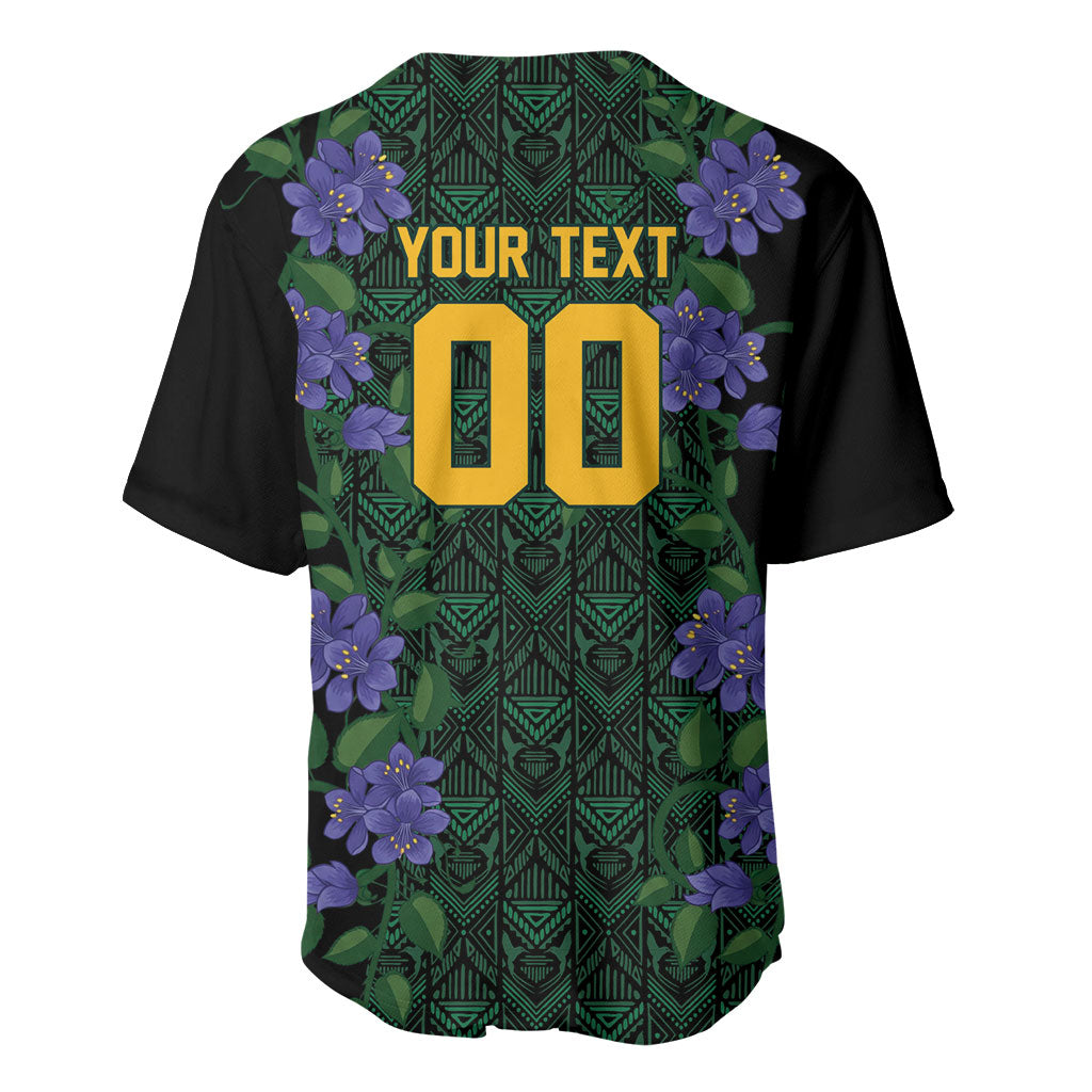 Custom Women’s Cricket Jamaica Floral Series Baseball Jersey Lignum Vitae Hummingbirds Geometric Ethnic