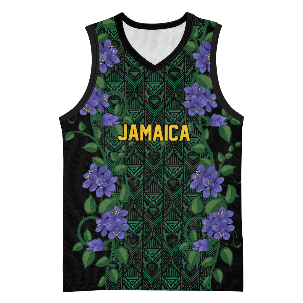 Custom Women’s Cricket Jamaica Floral Series Basketball Jersey Lignum Vitae Hummingbirds Geometric Ethnic