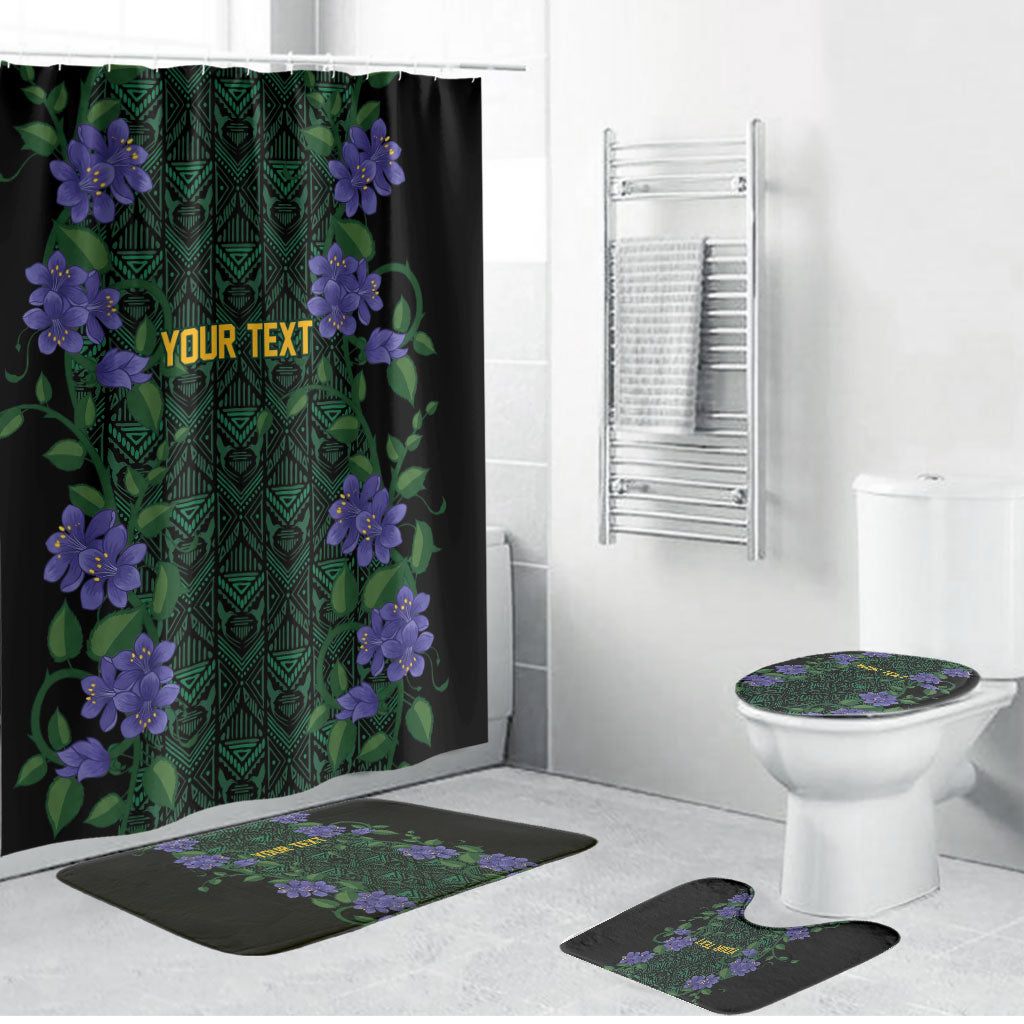 Custom Women’s Cricket Jamaica Floral Series Bathroom Set Lignum Vitae Hummingbirds Geometric Ethnic