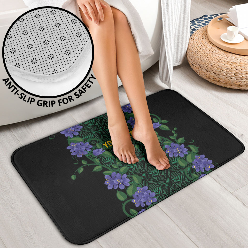 Custom Women’s Cricket Jamaica Floral Series Bathroom Set Lignum Vitae Hummingbirds Geometric Ethnic