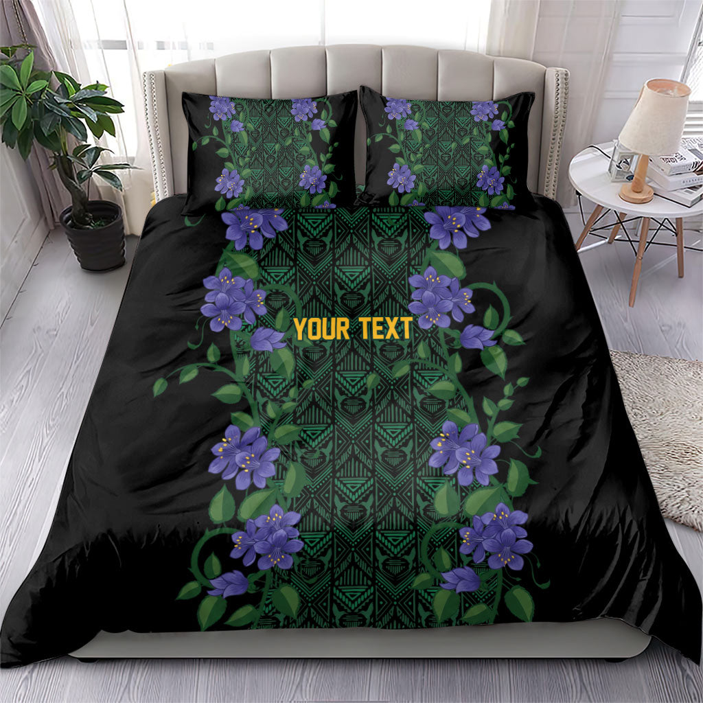 Custom Women’s Cricket Jamaica Floral Series Bedding Set Lignum Vitae Hummingbirds Geometric Ethnic