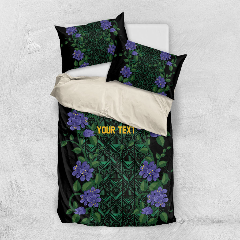Custom Women’s Cricket Jamaica Floral Series Bedding Set Lignum Vitae Hummingbirds Geometric Ethnic