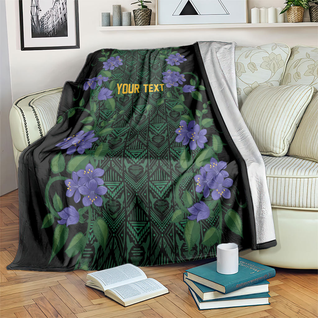 Custom Women’s Cricket Jamaica Floral Series Blanket Lignum Vitae Hummingbirds Geometric Ethnic