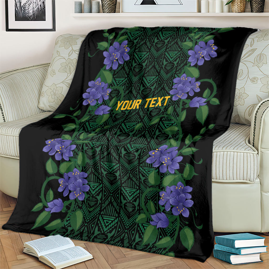 Custom Women’s Cricket Jamaica Floral Series Blanket Lignum Vitae Hummingbirds Geometric Ethnic