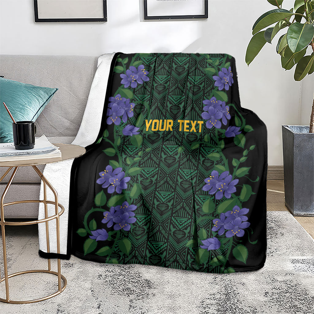 Custom Women’s Cricket Jamaica Floral Series Blanket Lignum Vitae Hummingbirds Geometric Ethnic