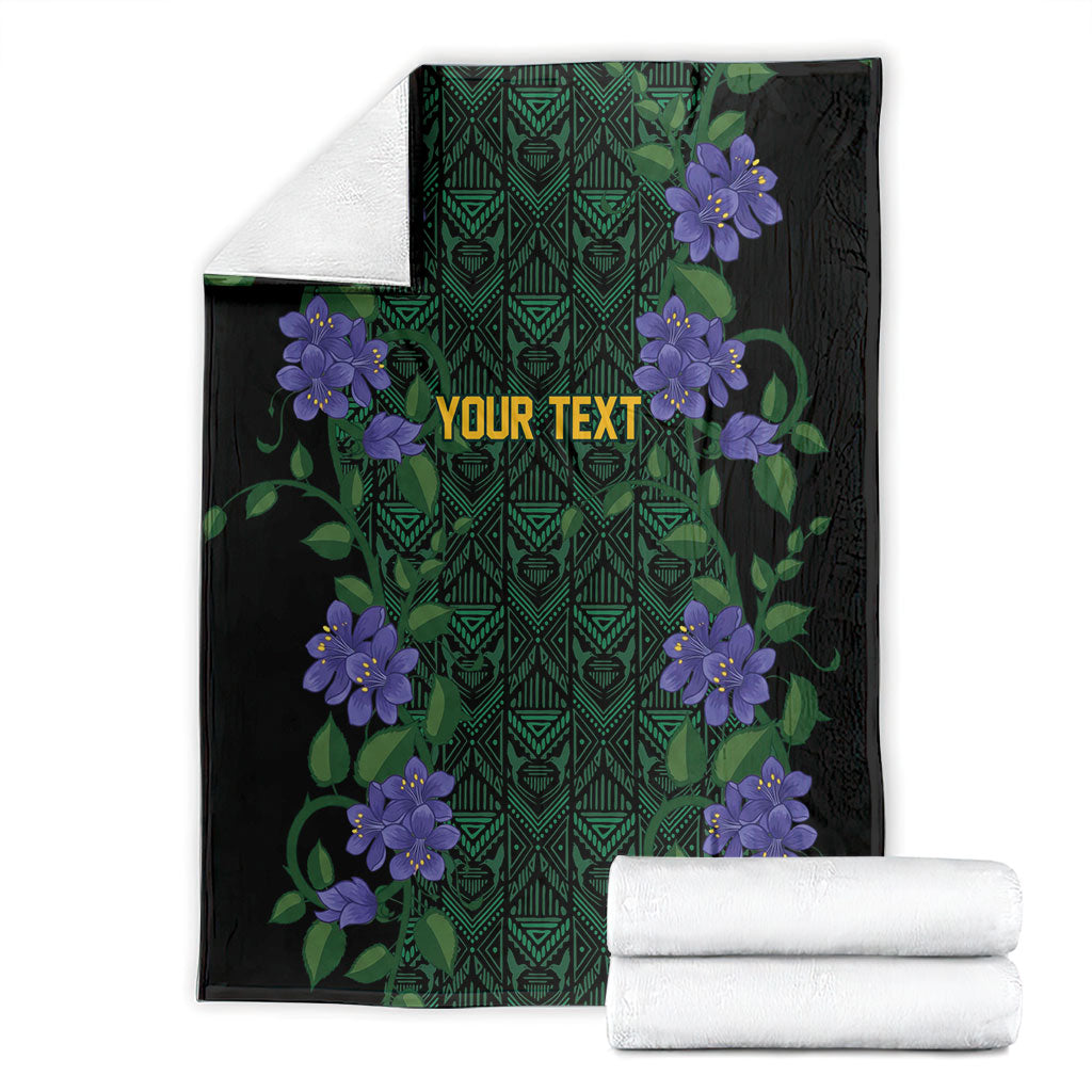 Custom Women’s Cricket Jamaica Floral Series Blanket Lignum Vitae Hummingbirds Geometric Ethnic