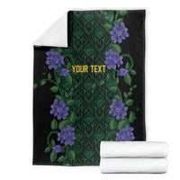 Custom Women’s Cricket Jamaica Floral Series Blanket Lignum Vitae Hummingbirds Geometric Ethnic