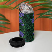 Custom Women’s Cricket Jamaica Floral Series 4 in 1 Can Cooler Tumbler Lignum Vitae Hummingbirds Geometric Ethnic