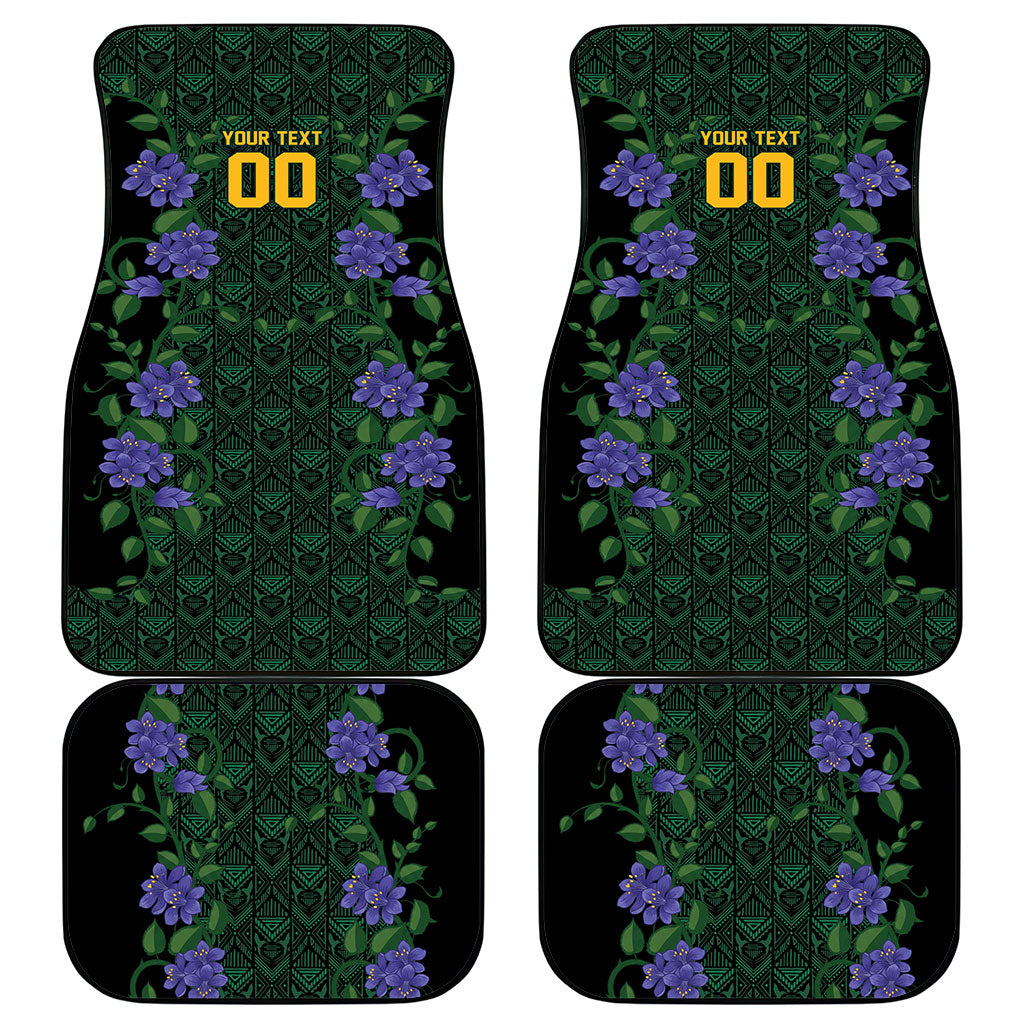 Custom Women’s Cricket Jamaica Floral Series Car Mats Lignum Vitae Hummingbirds Geometric Ethnic